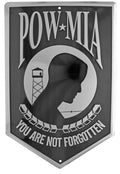 POW MIA You Are Not Forgotten Tin Sign