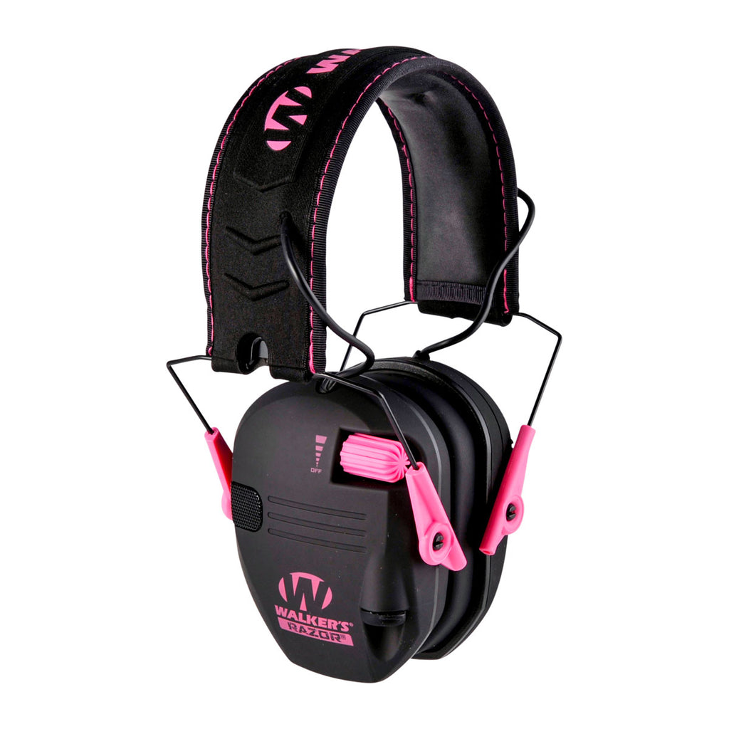 Walkers Razor Slim Electronic Ear Muffs - Pink