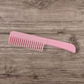 Hair Comb with Concealed Pocket Knife in Handle - Pink