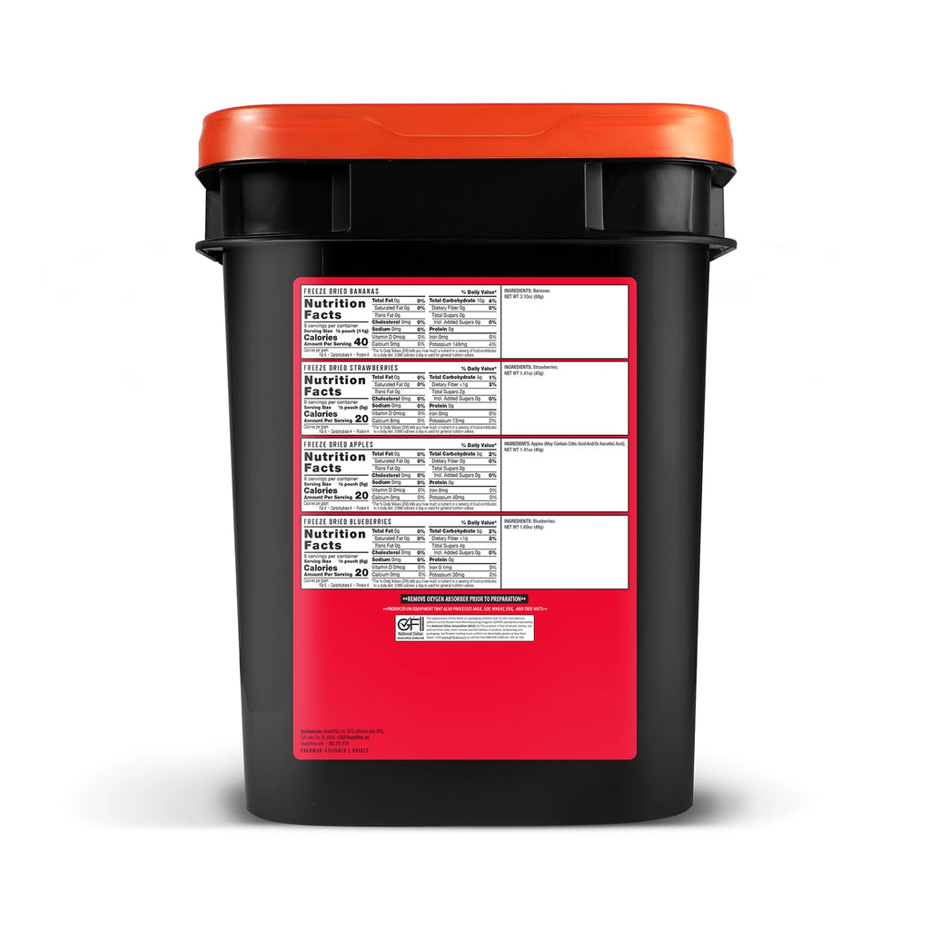 120 Serving Freeze Dried Fruit Bucket