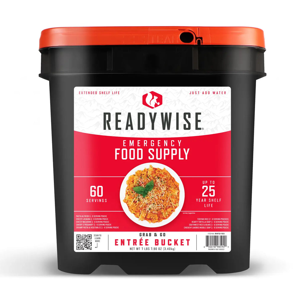 ReadyWise 60 Serving Entrée Only Grab and Go Food Kit