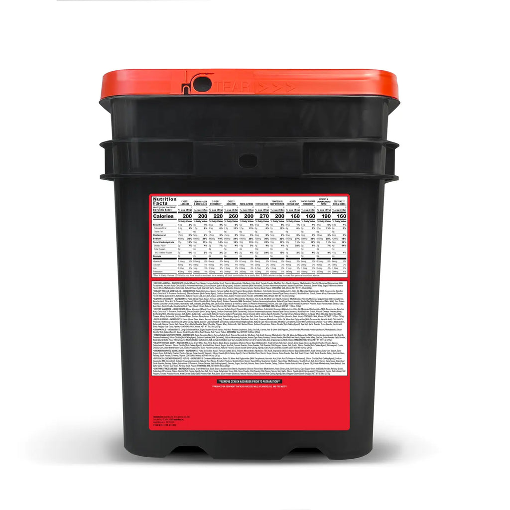 ReadyWise 120 Serving Entrée Only Grab and Go Bucket