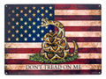 Don't Tread on Me Metal Tin Sign
