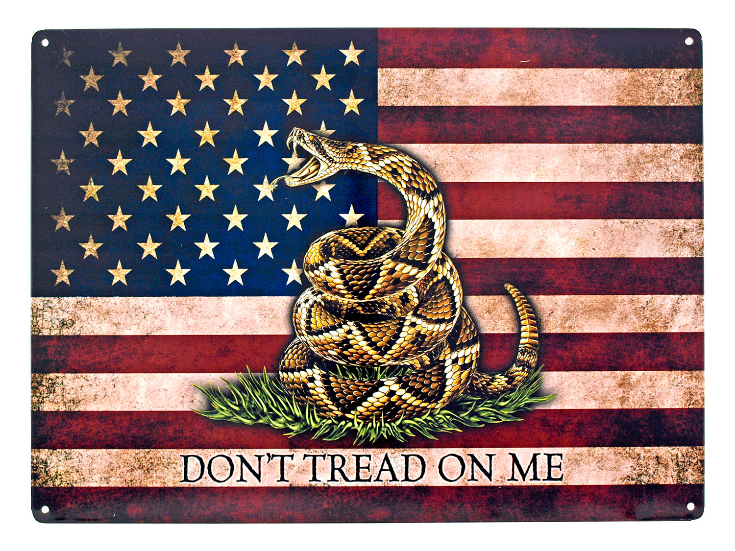 Don't Tread on Me Metal Tin Sign