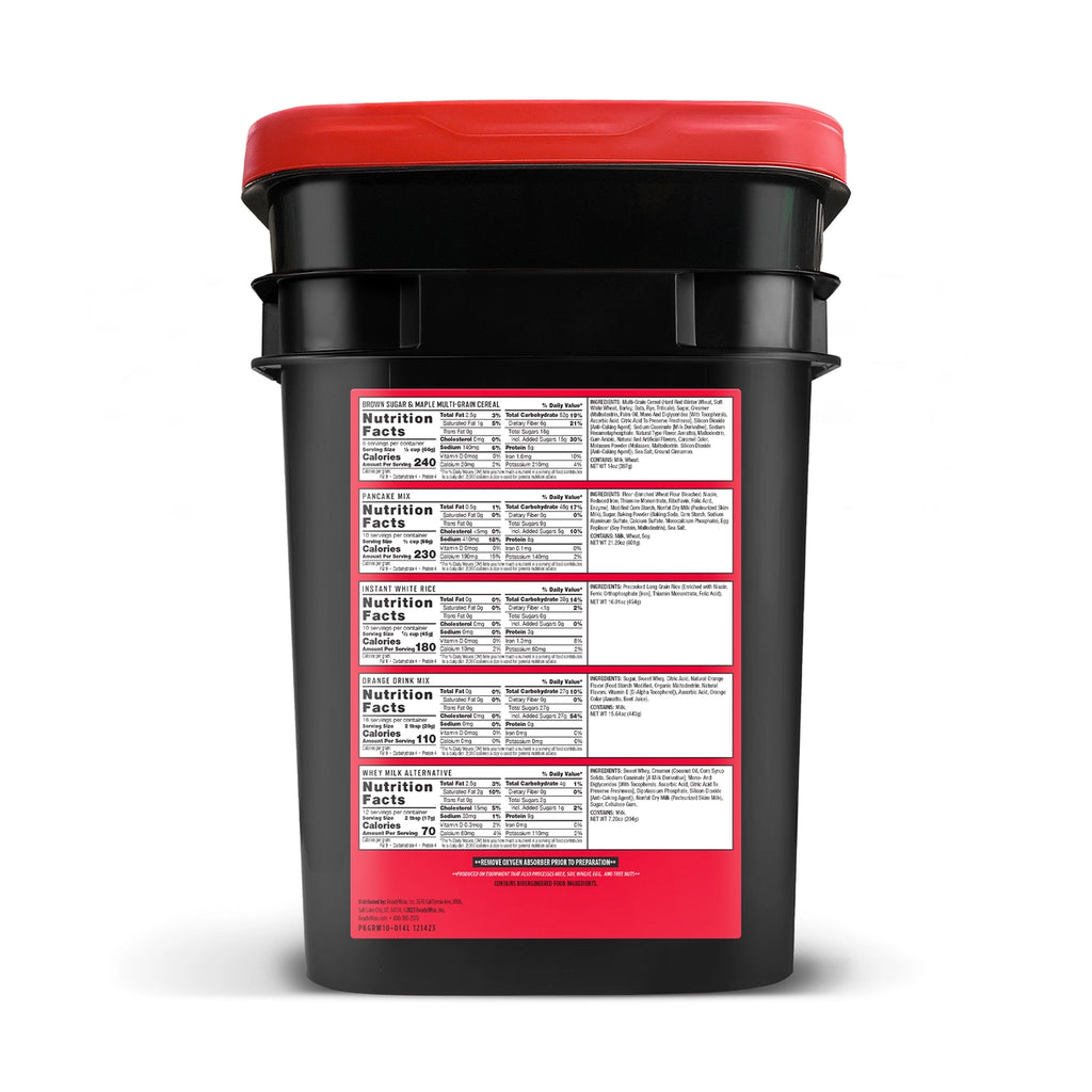 14 Day Emergency Food Bucket