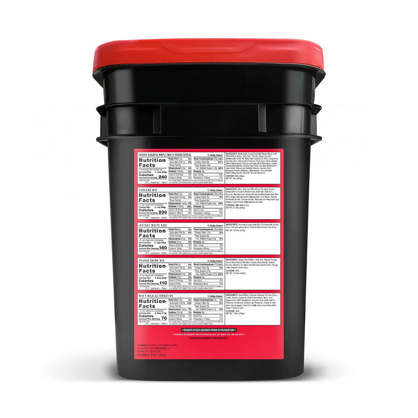 14 Day Emergency Food Bucket