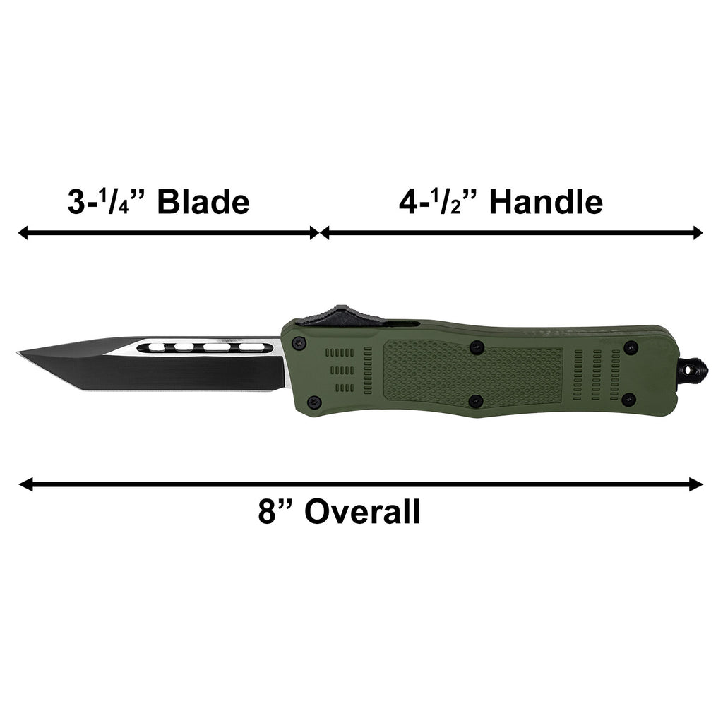 4.5" Tanto Blade Tactical OTF Knives  (color options)