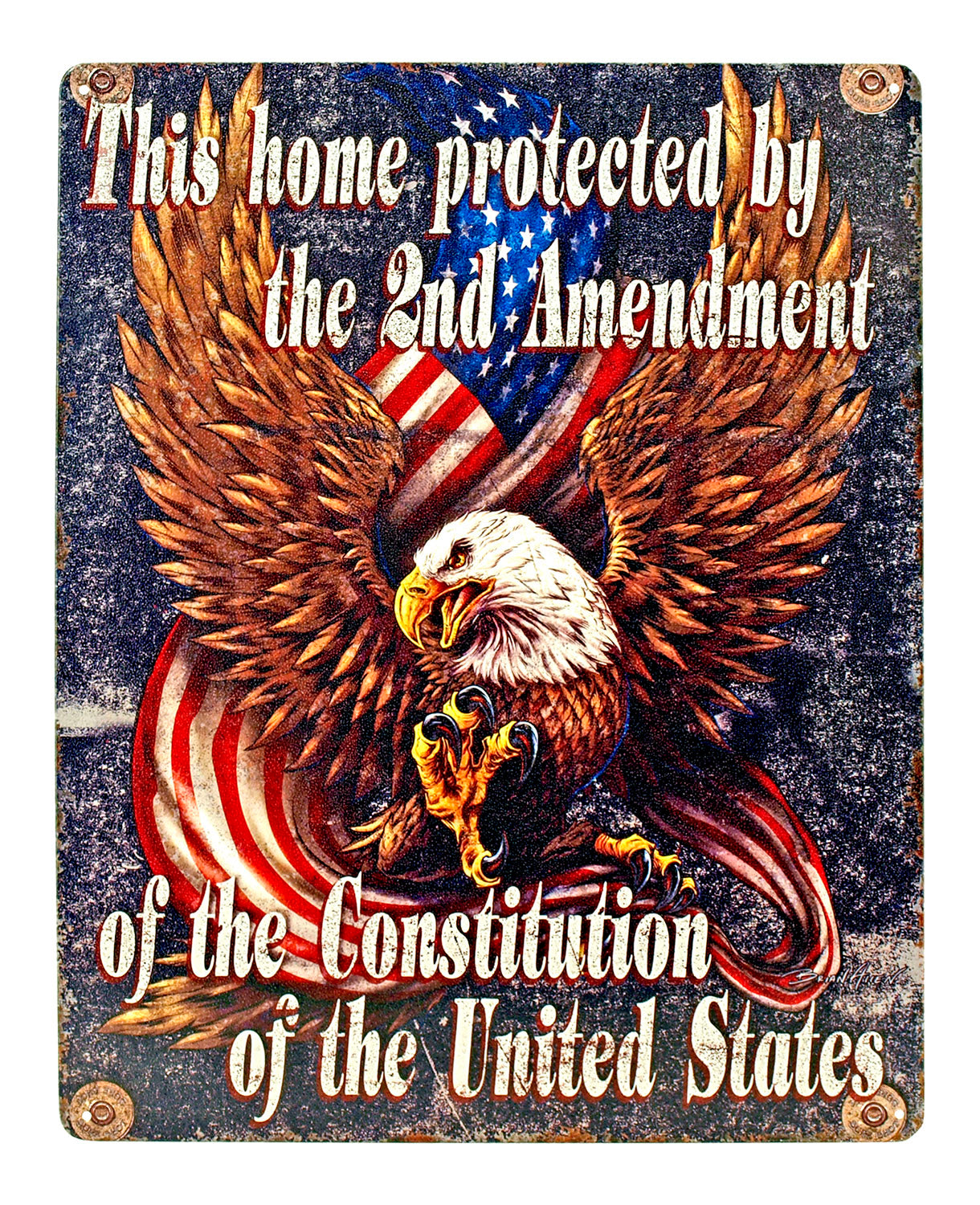 2nd Amendment Metal Sign