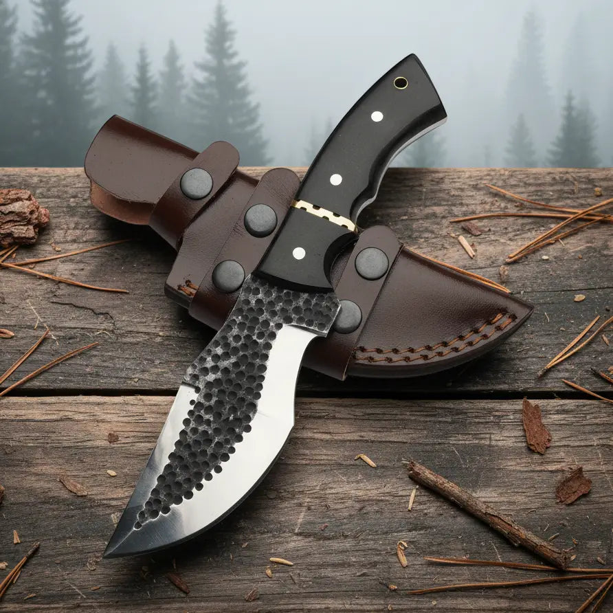 Handmade Damascus Steel Bushcraft Knife Perfect For Outdoor