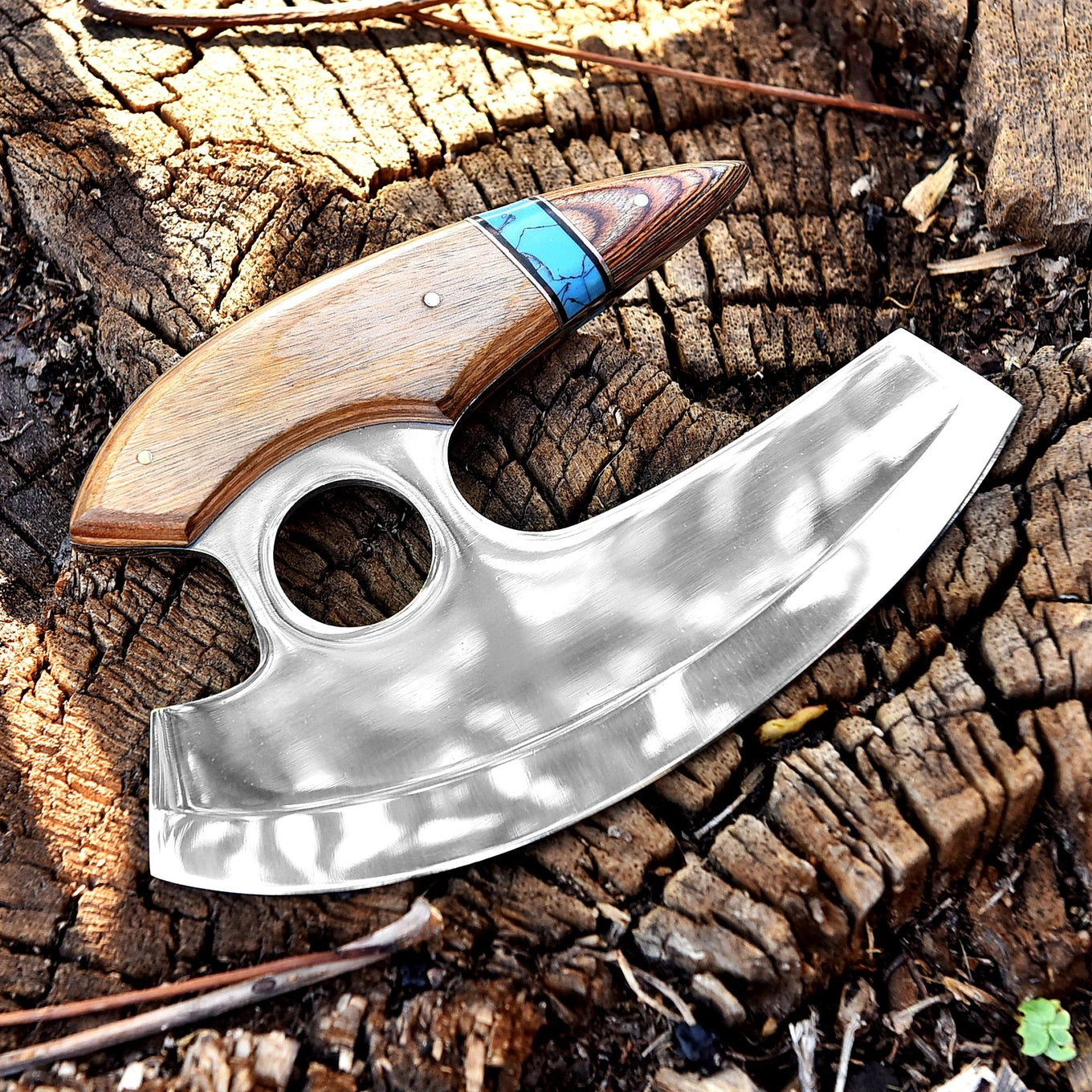 Alaskan Ulu Pizza Cutter Knife Vegetable Kitchen Indoor