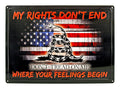 Don't Tread on Me Metal Sign