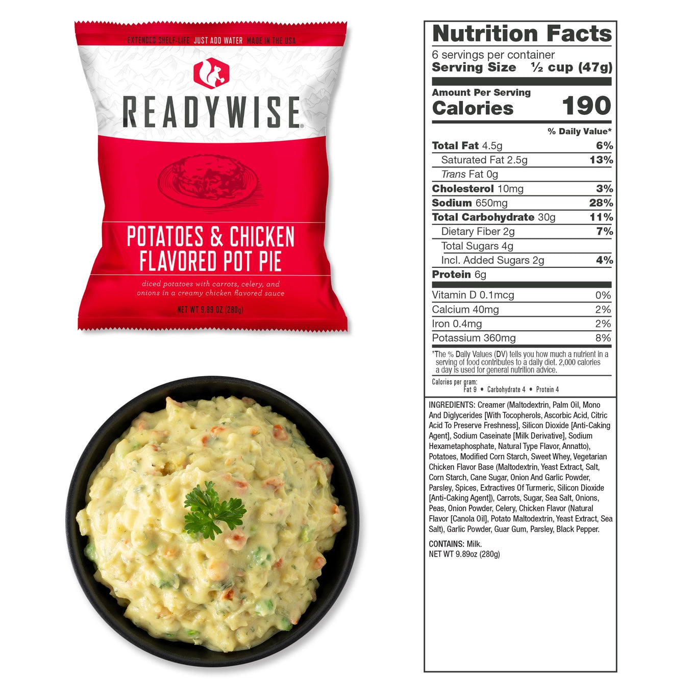 7 Day Emergency Dry Bag 60 Servings Breakfast and Entrée