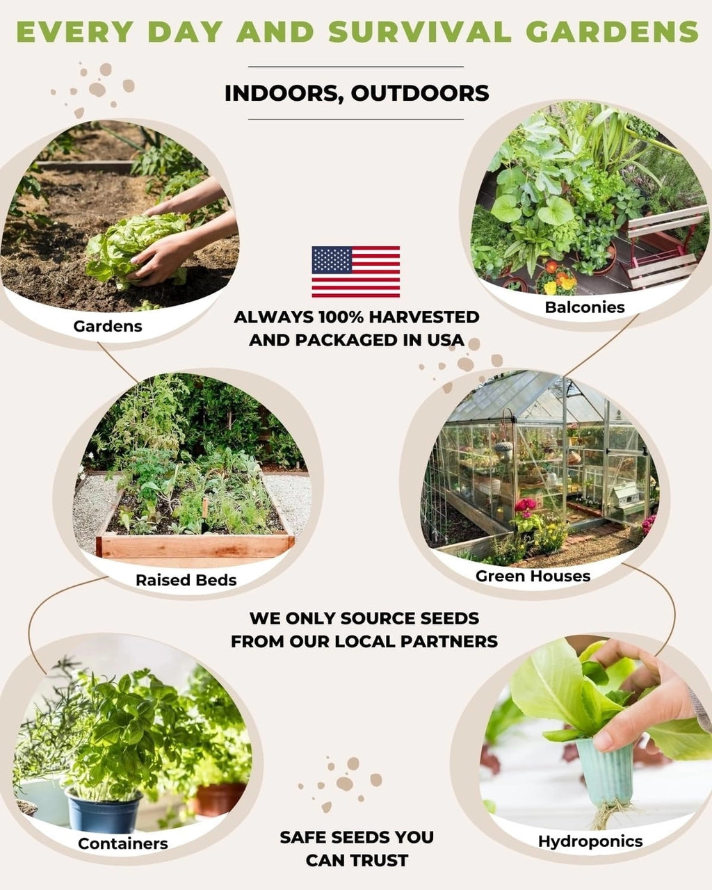 Tactiko Survival Garden Seed Kit - 50 Variety