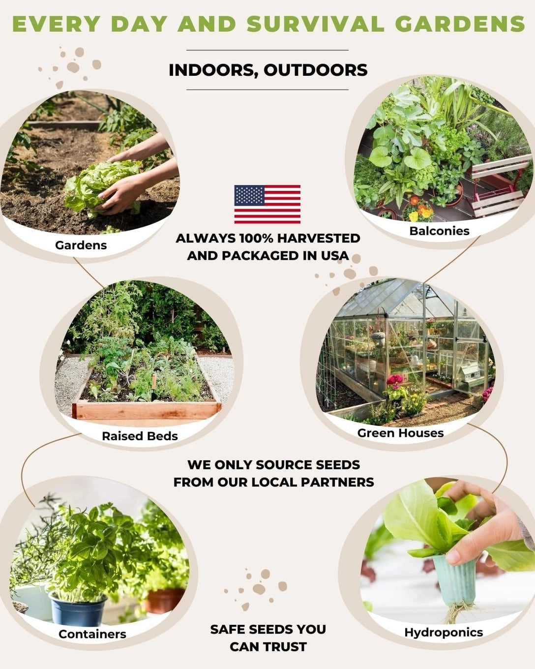 Tactiko Survival Garden Seed Kit - 50 Variety