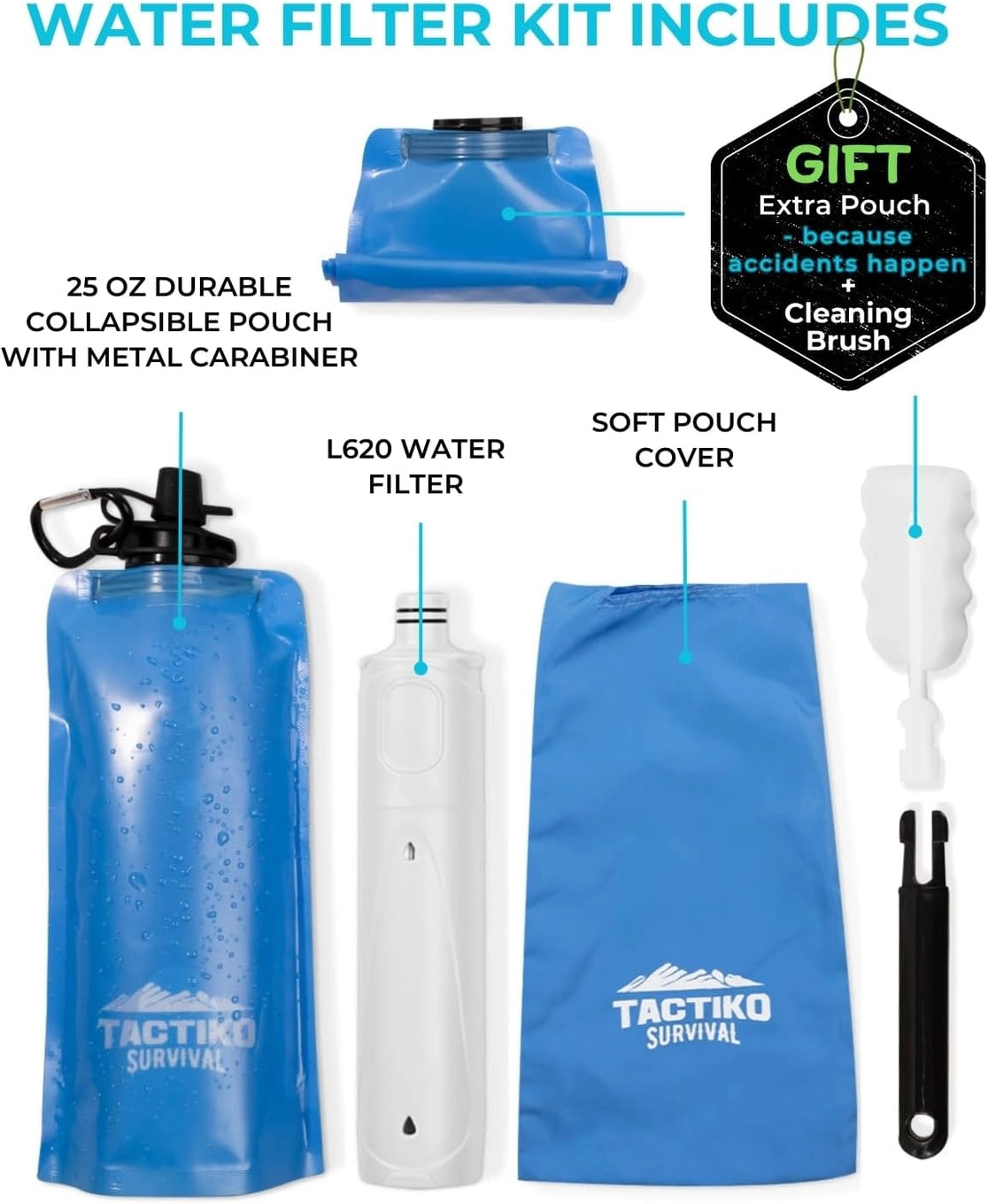 Tactiko Survival Water Filter Bladder