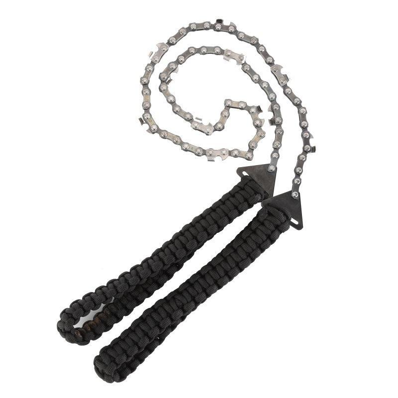 Pocket Survival Hand Chainsaw with Paracord Handle