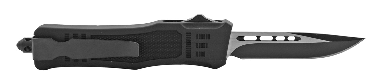 4.25" Concealed Carry Out the Front Automatic Folding Pocket Knife - Black