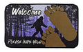 Bigfoot Sasquatch Foot Print Welcome Door Mat