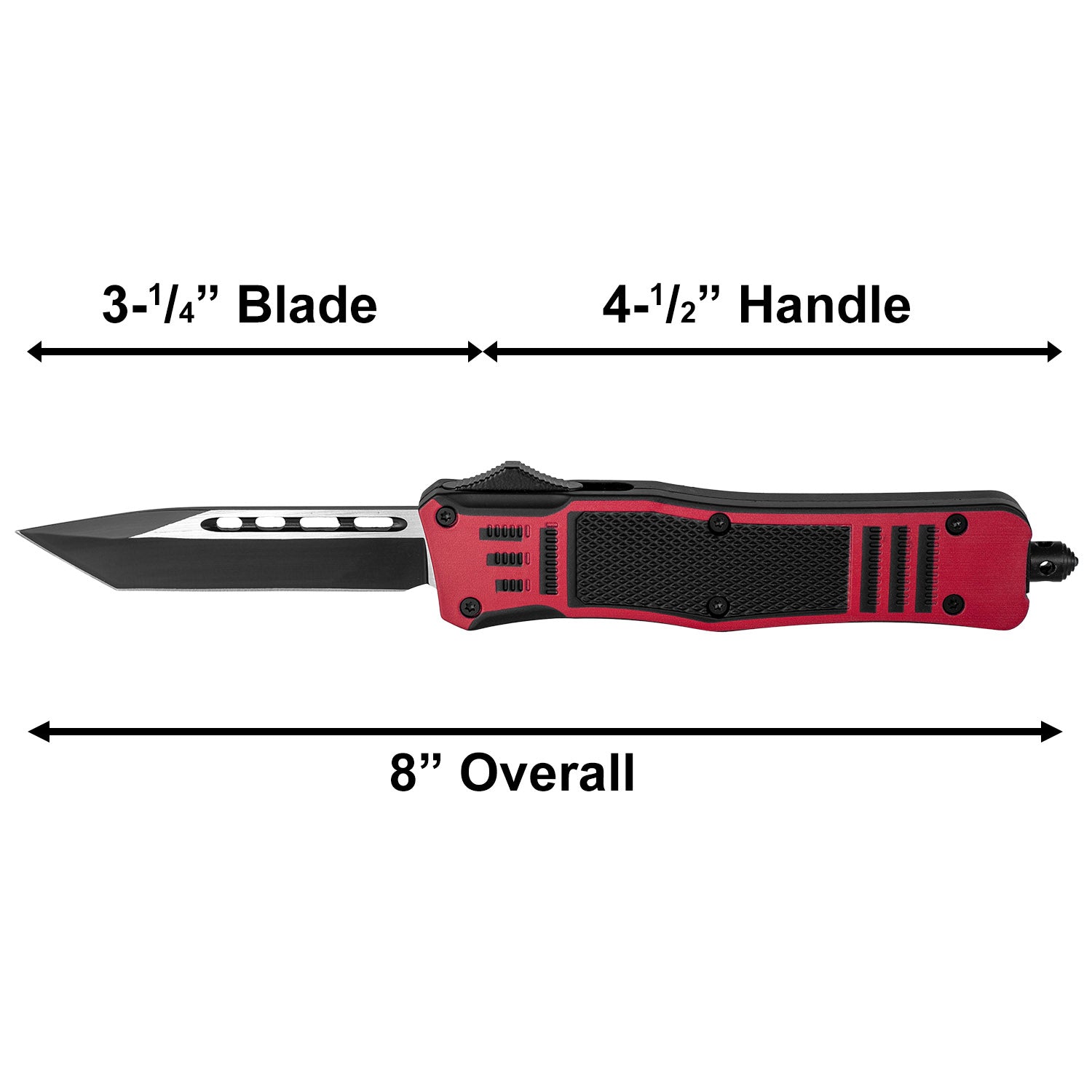 4.5" Tanto Blade Tactical OTF Knives  (color options)