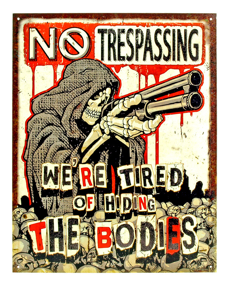 No Trespassing - Tin Sign