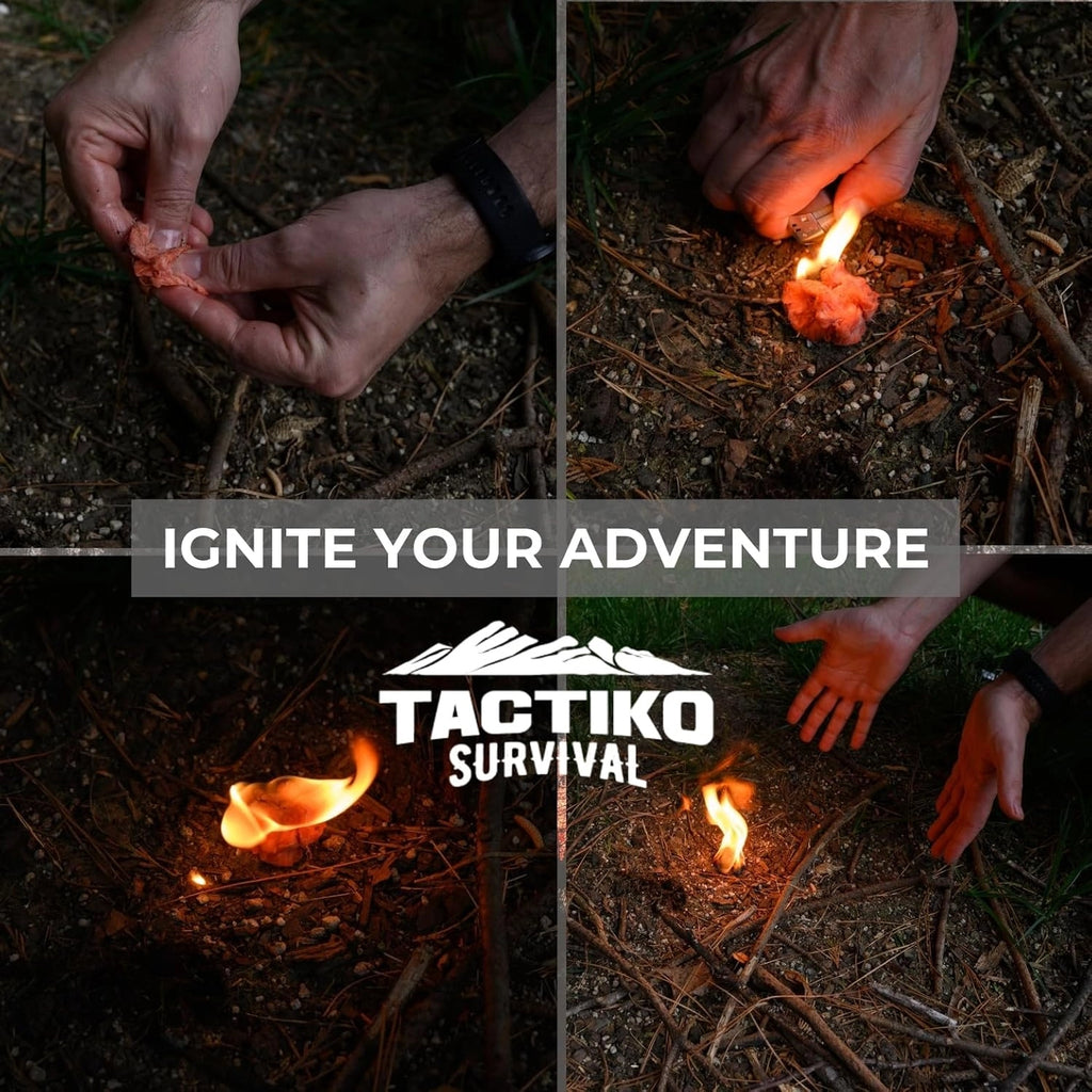Tactiko Fire Wax-Emergency Fire Starter Tinder