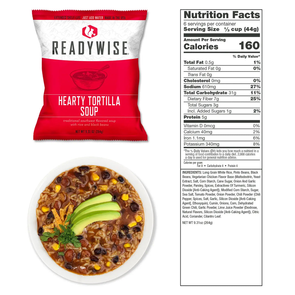 ReadyWise Gluten Free 84 Serving Breakfast and Entrée Grab and Go