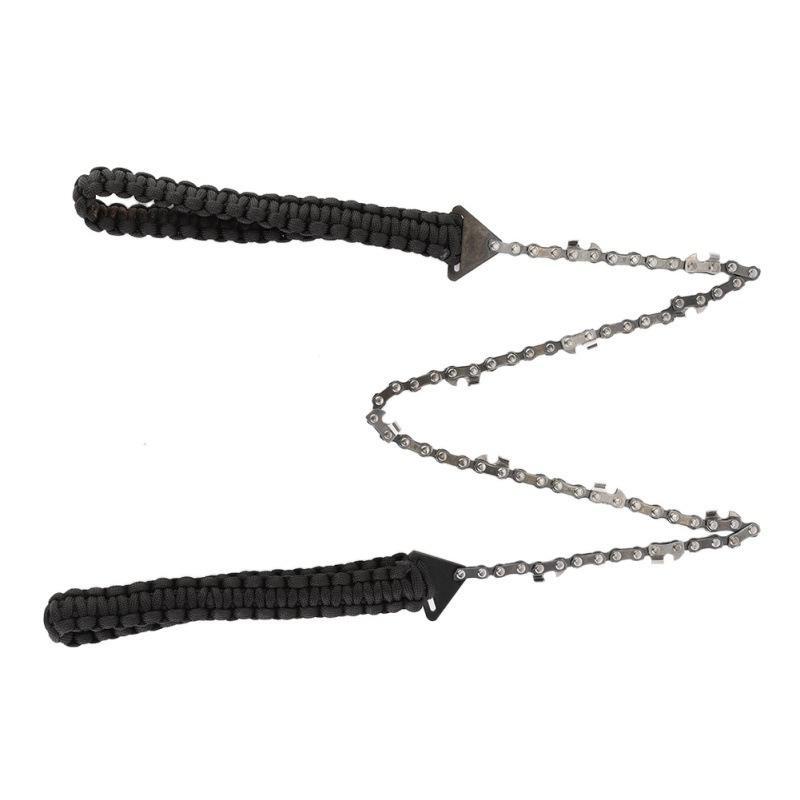 Pocket Survival Hand Chainsaw with Paracord Handle