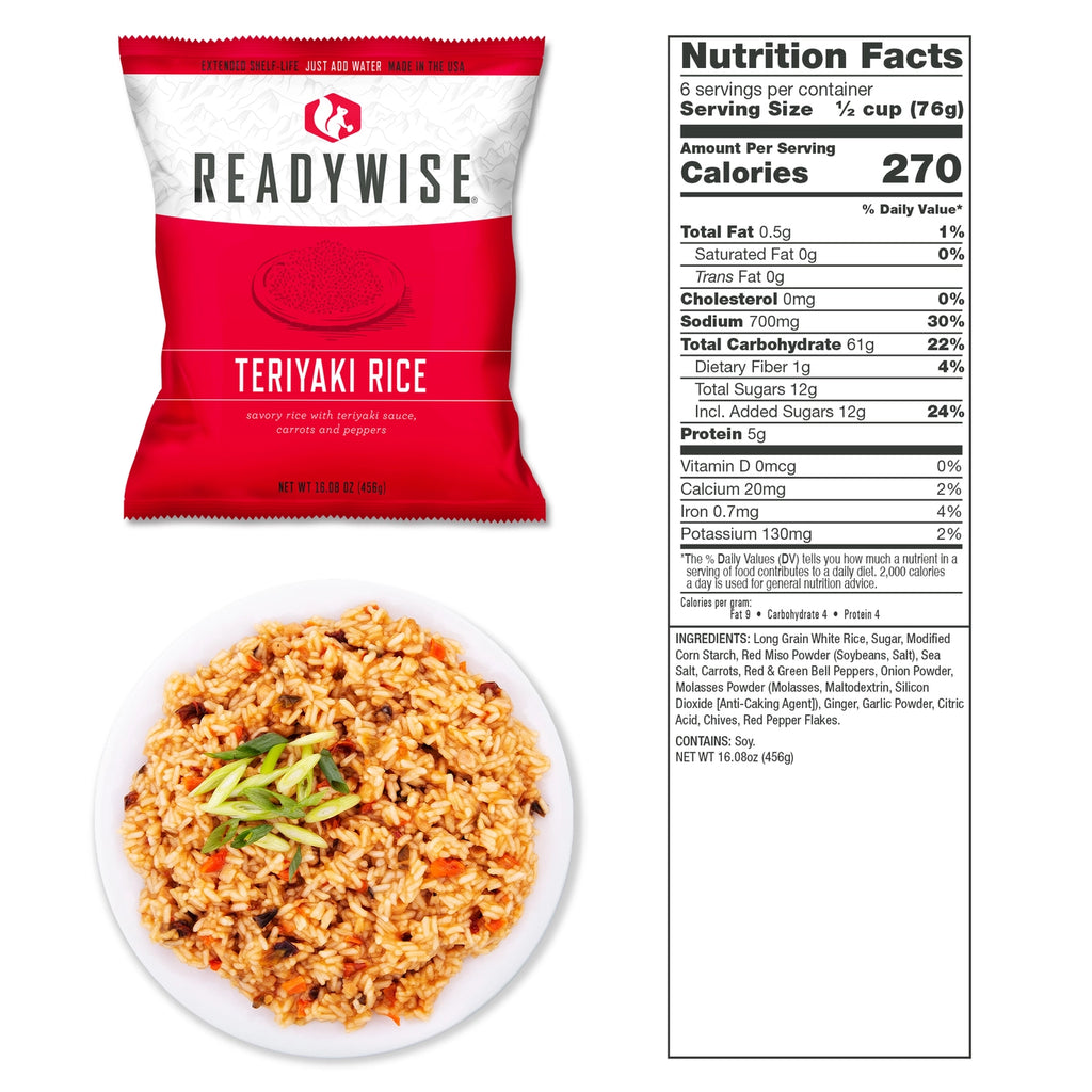 7 Day Emergency Dry Bag 60 Servings Breakfast and Entrée