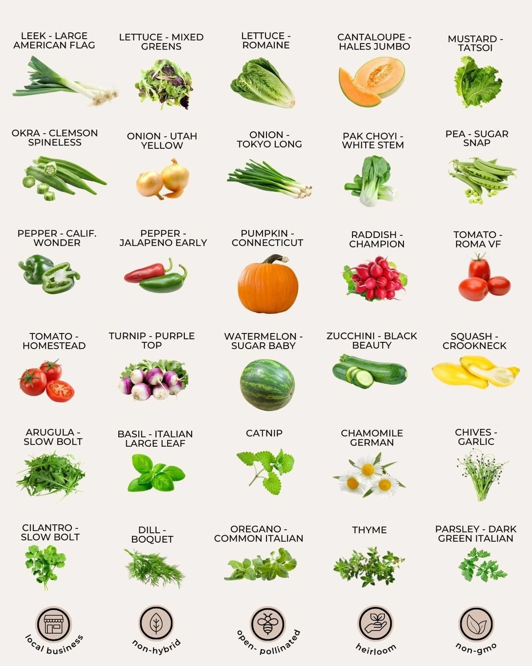 Tactiko Survival Garden Seed Kit - 50 Variety
