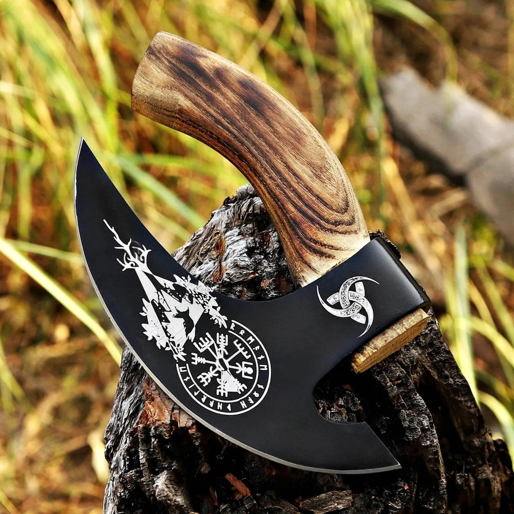Pizza Cutter Comfortable Axe Stylish Gift with Leather Cover