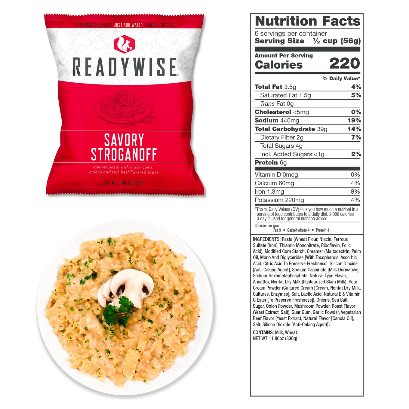 7 Day Emergency Dry Bag 60 Servings Breakfast and Entrée