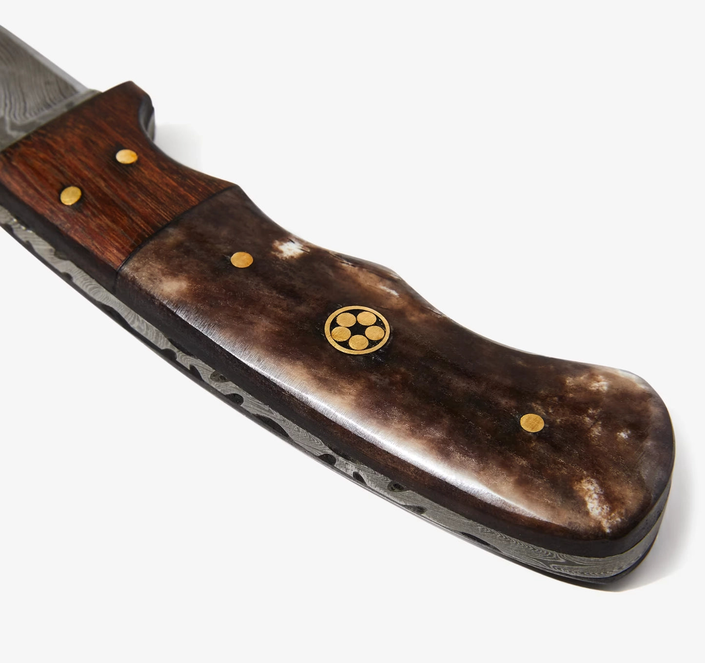 Damascus Skinning Gut Hook, Hunting Knife By Titan TD-176