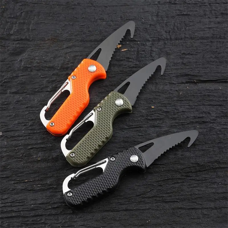 Edc Pocket Folding Knife Keychain Knives, Box Seatbelt Cutter
