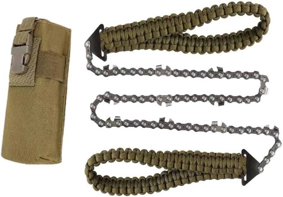 Pocket Survival Hand Chainsaw with Paracord Handle