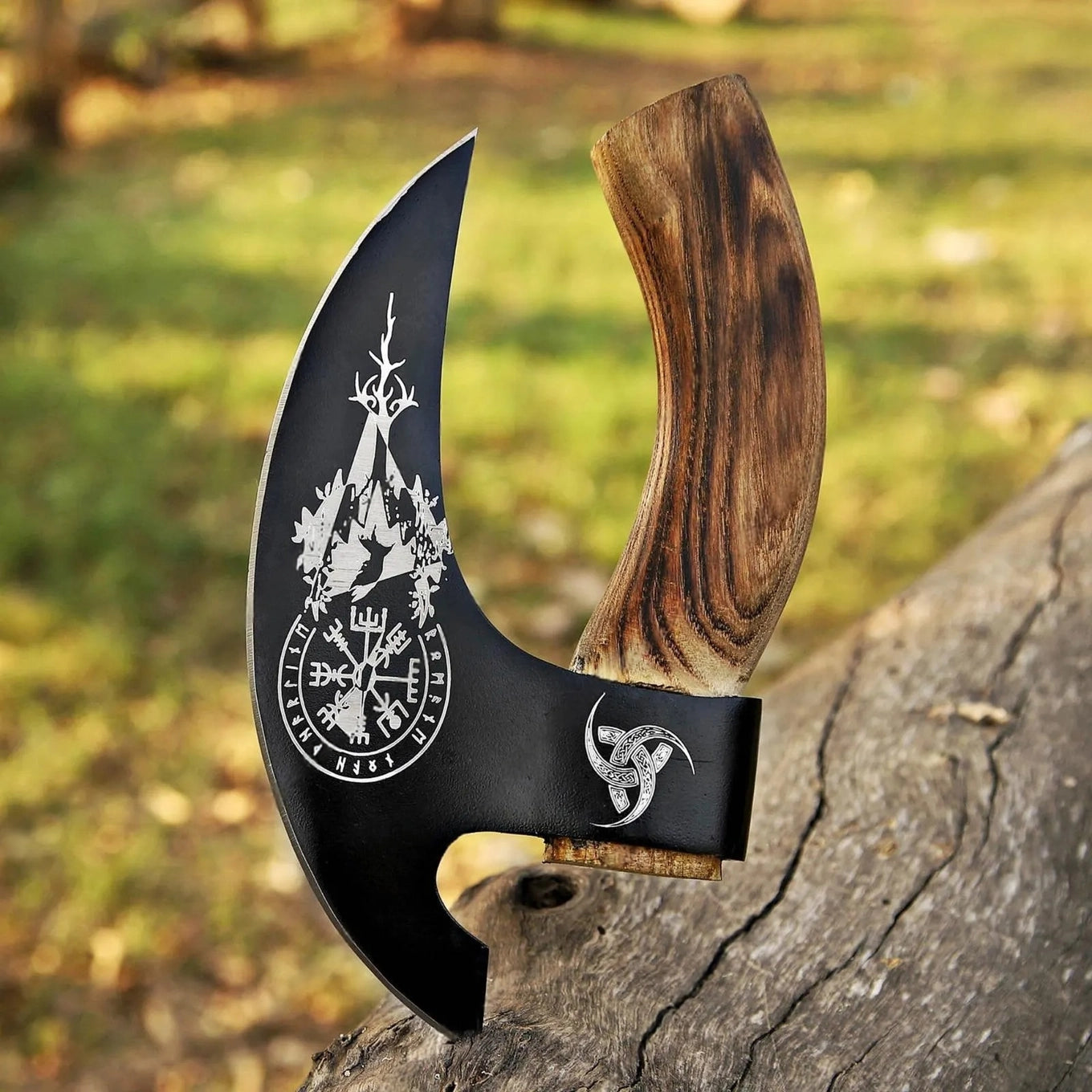 Pizza Cutter Comfortable Axe Stylish Gift with Leather Cover