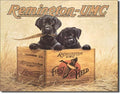 Remington Puppy Tin Sign
