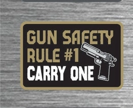 Gun Safety Rule #1 Carry One Tactical Patch - 2x3 Inches