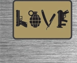 LOVE Weapons Tactical Patch - 2x3 Inches