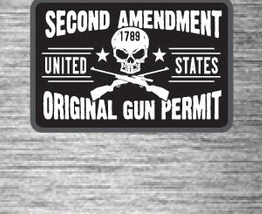 Second Amendment Original Gun Permit Tactical Patch - 2x3 Inches