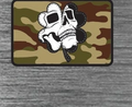 Skull Camo Tactical Patch - 2x3 Inches