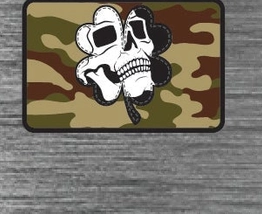 Skull Camo Tactical Patch - 2x3 Inches